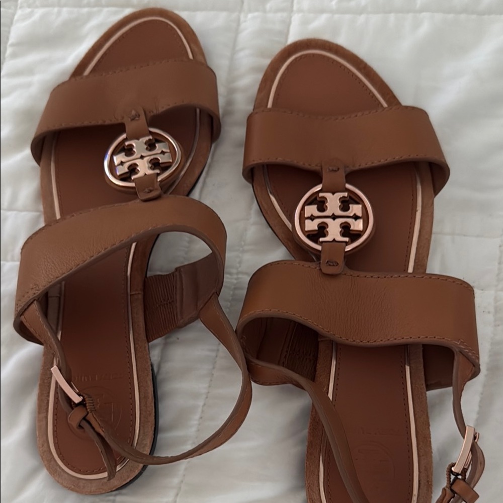 Tory Burch Tan Leather Sandals